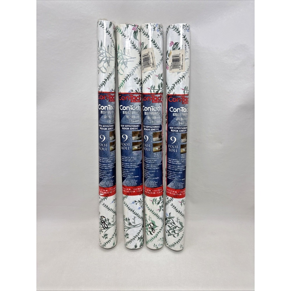 Vintage 90's Rubbermaid Con-Tact Herb Garden Pattern Contact Paper NEW Cottage